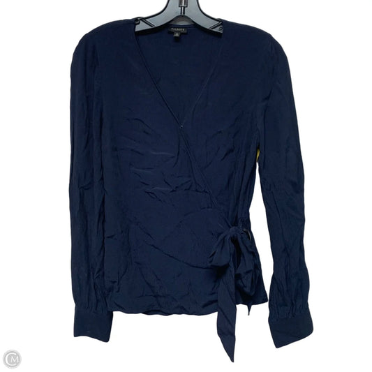 Top Long Sleeve By Talbots In Navy, Size: Xs