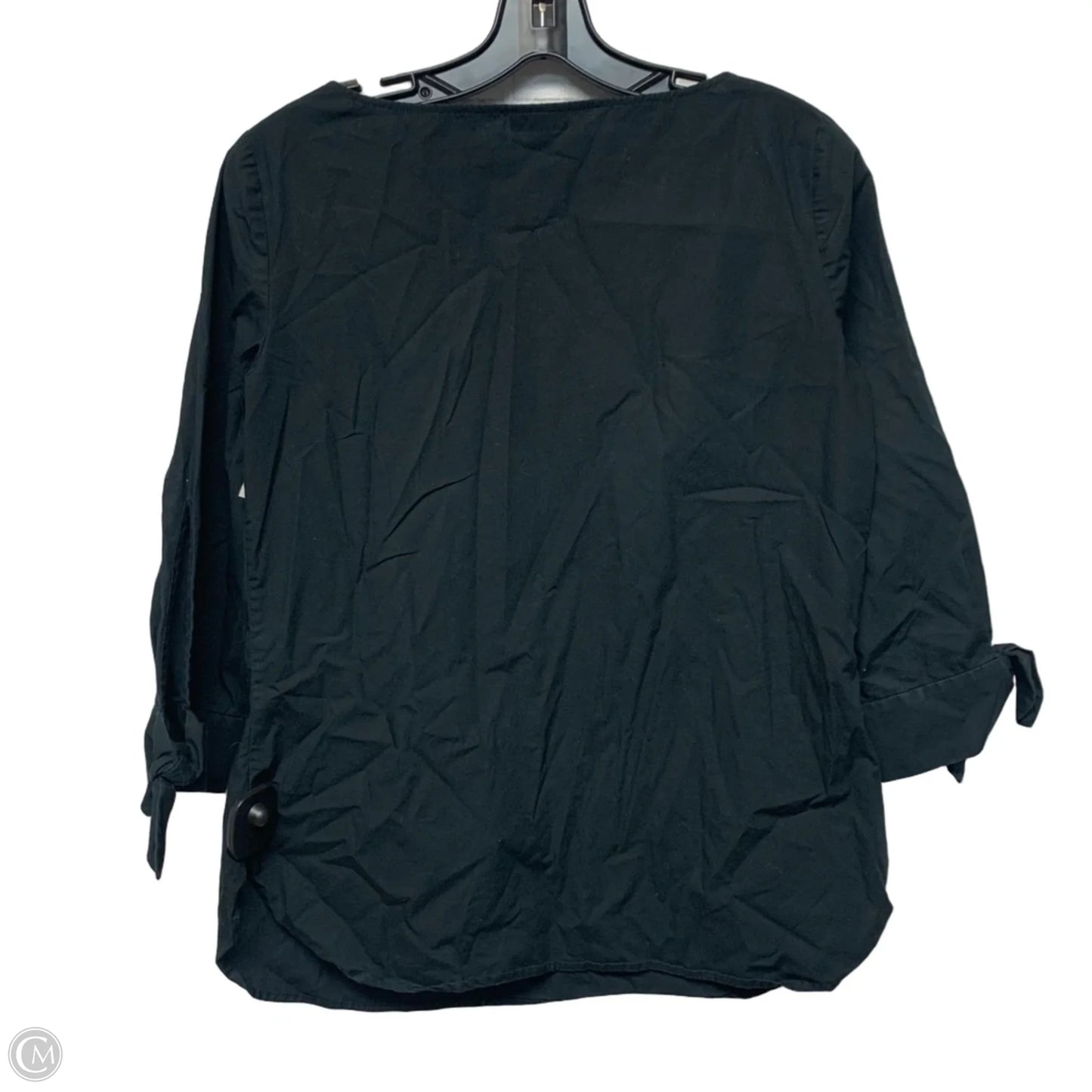 Top 3/4 Sleeve By Talbots In Black, Size: Xs