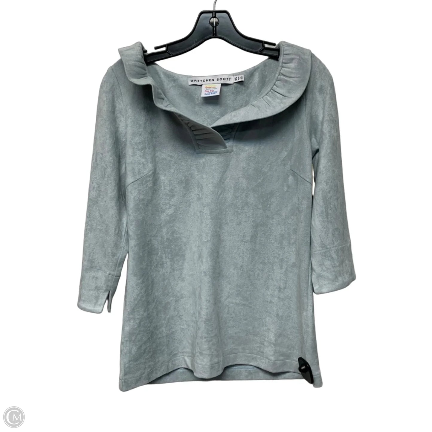 Top Long Sleeve By Gretchen Scott In Grey, Size: Xs
