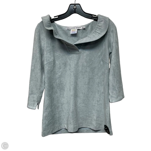 Top Long Sleeve By Gretchen Scott In Grey, Size: Xs