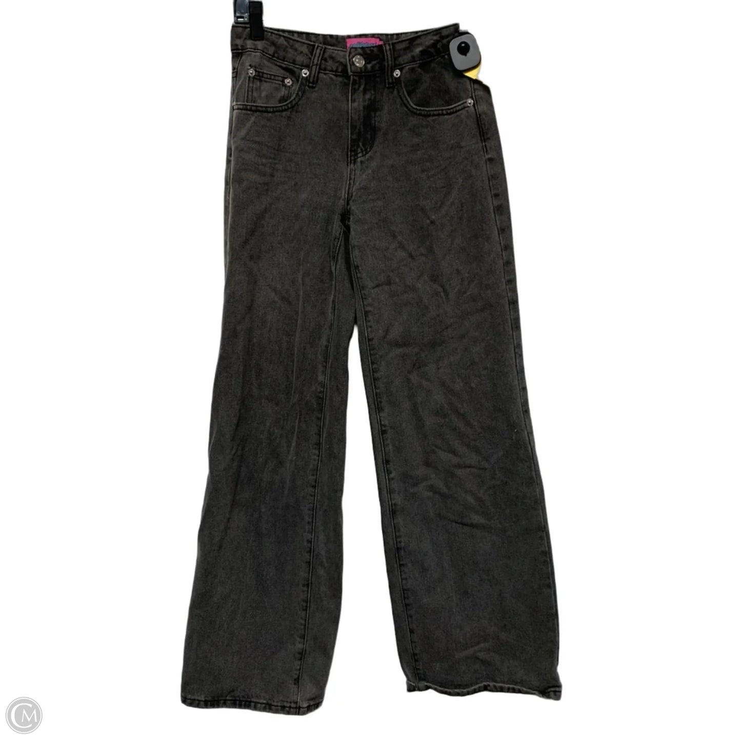 Jeans Wide Leg By Edikted In Grey Denim, Size: Xs