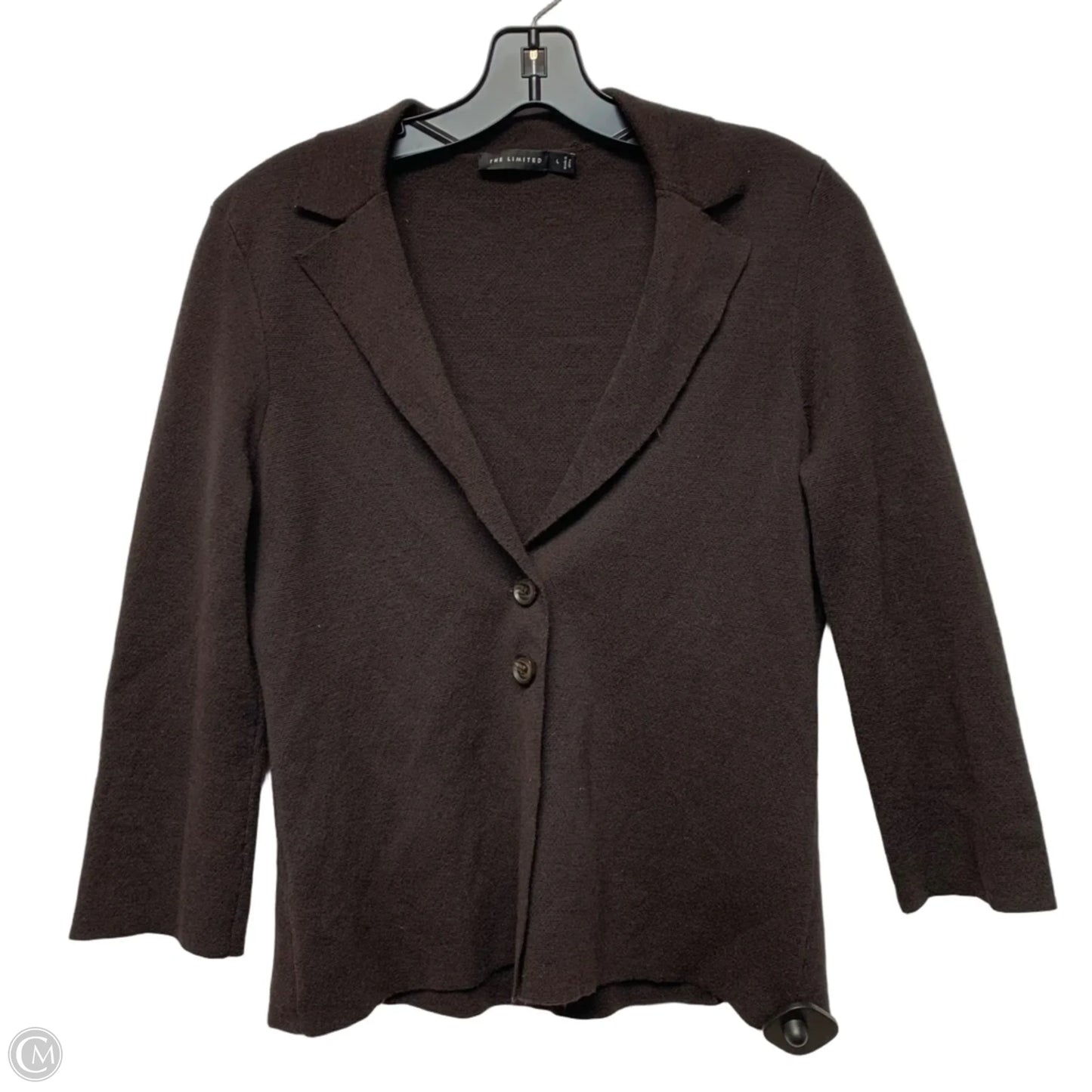 Sweater Cardigan By Limited In Brown, Size: L