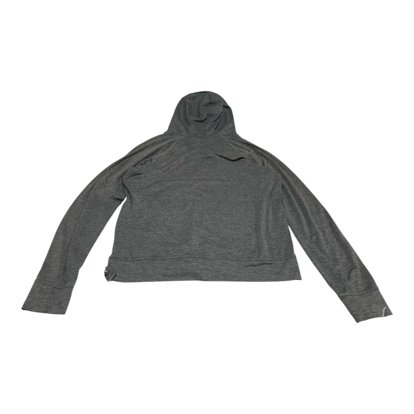 Athletic Top Long Sleeve Hoodie By Outdoor Voices In Grey, Size: M