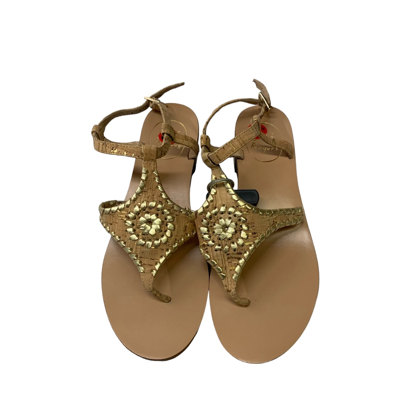 Sandals Designer By Jack Rogers In Brown, Size: 6.5