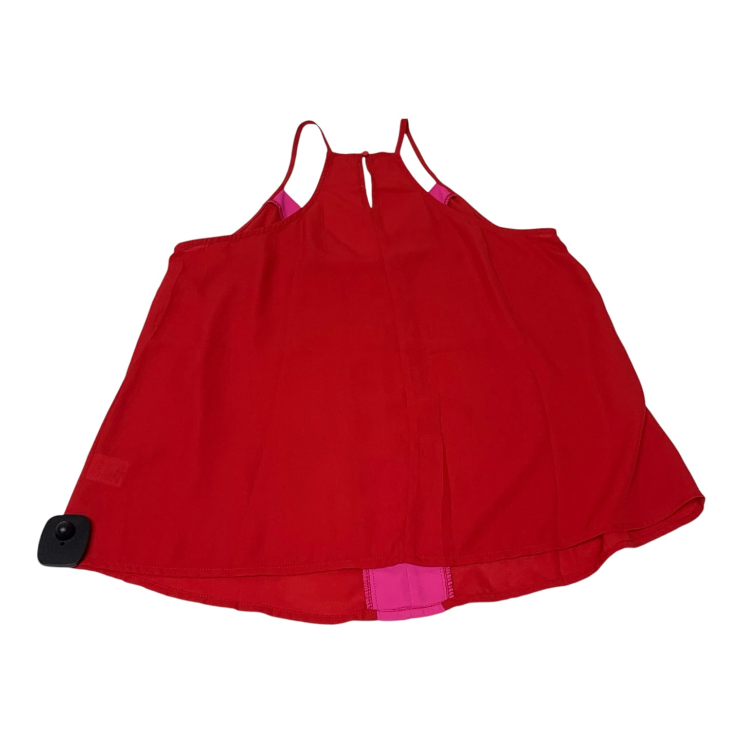 Blouse Sleeveless By Main Strip In Red, Size: L