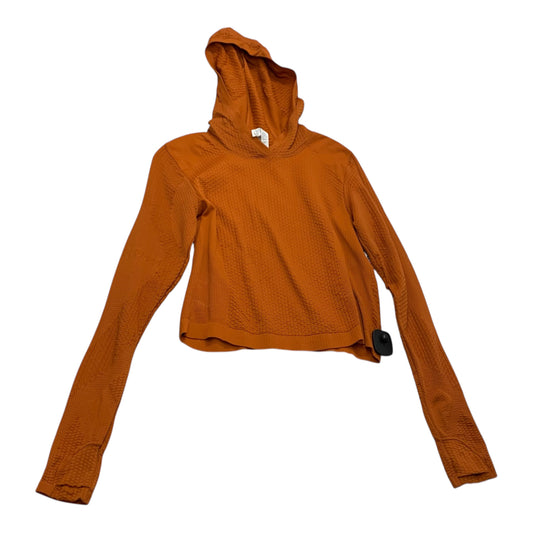 Athletic Top Long Sleeve Hoodie By Athleta In Orange, Size: M