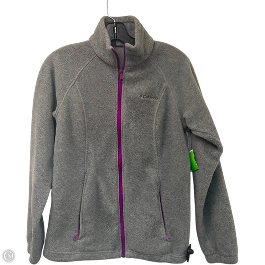 Jacket Fleece By Columbia In Grey, Size: S