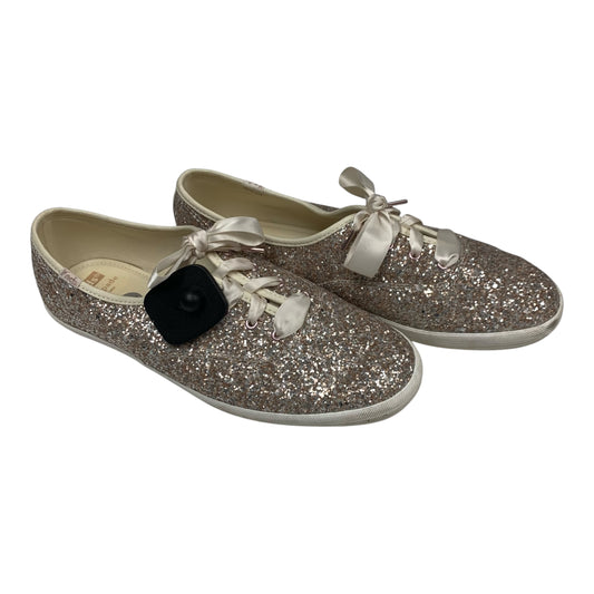 Shoes Designer By Kate Spade In Silver, Size: 9.5