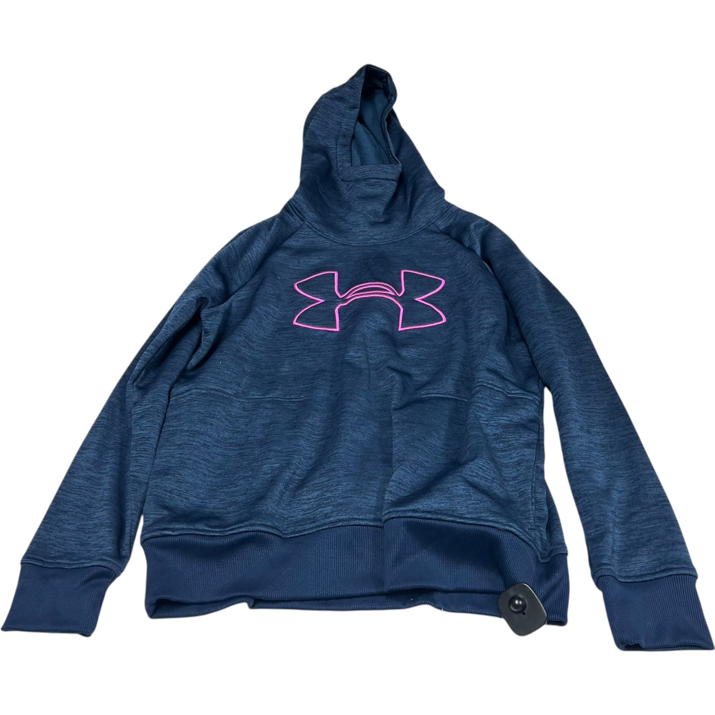 Athletic Sweatshirt Hoodie By Under Armour In Navy, Size: L