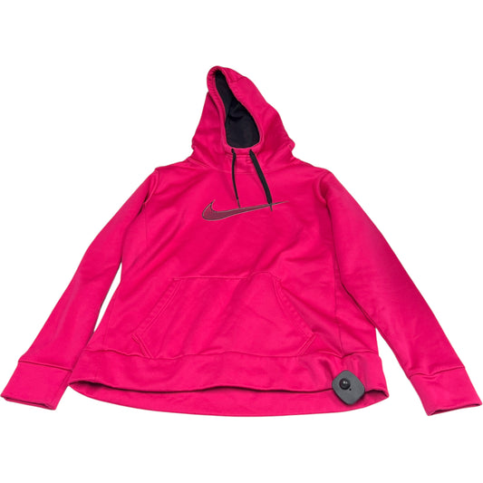 Athletic Sweatshirt Hoodie By Nike Apparel In Pink, Size: M