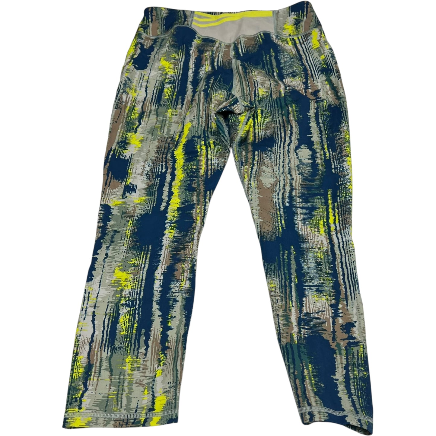 Athletic Leggings By Fabletics In Blue & Green, Size: Xl