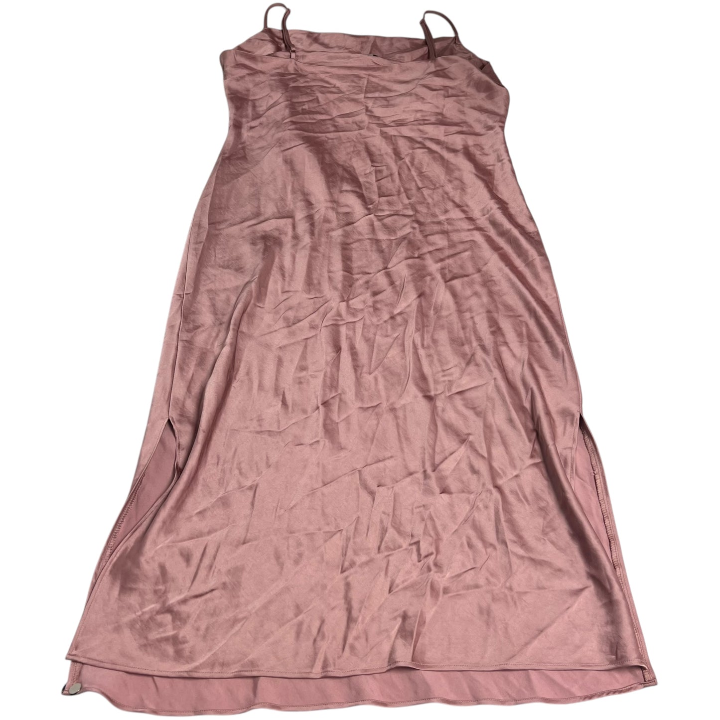 Dress Party Midi By Express In Pink, Size: L