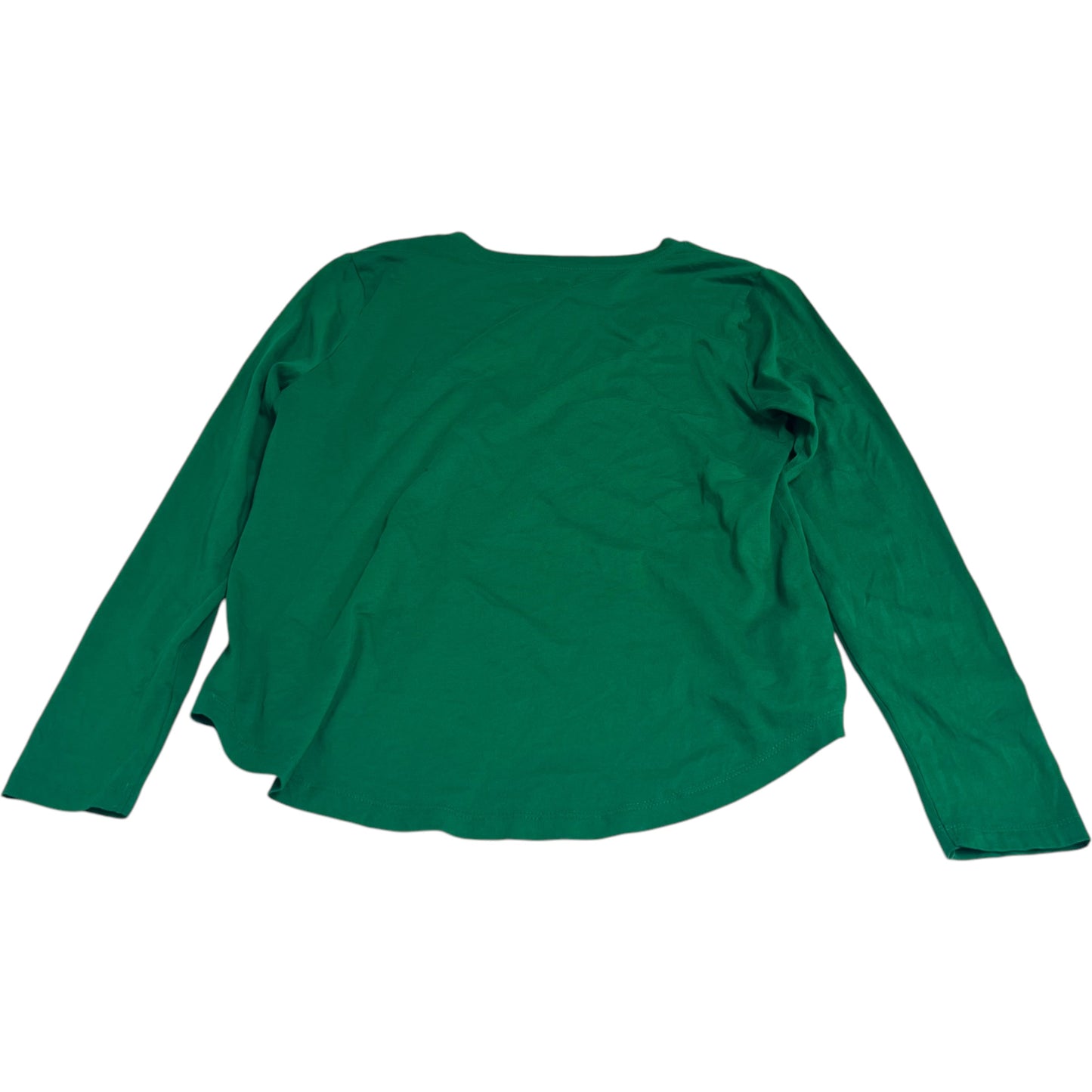 Top Long Sleeve Basic By Loft In Green, Size: L