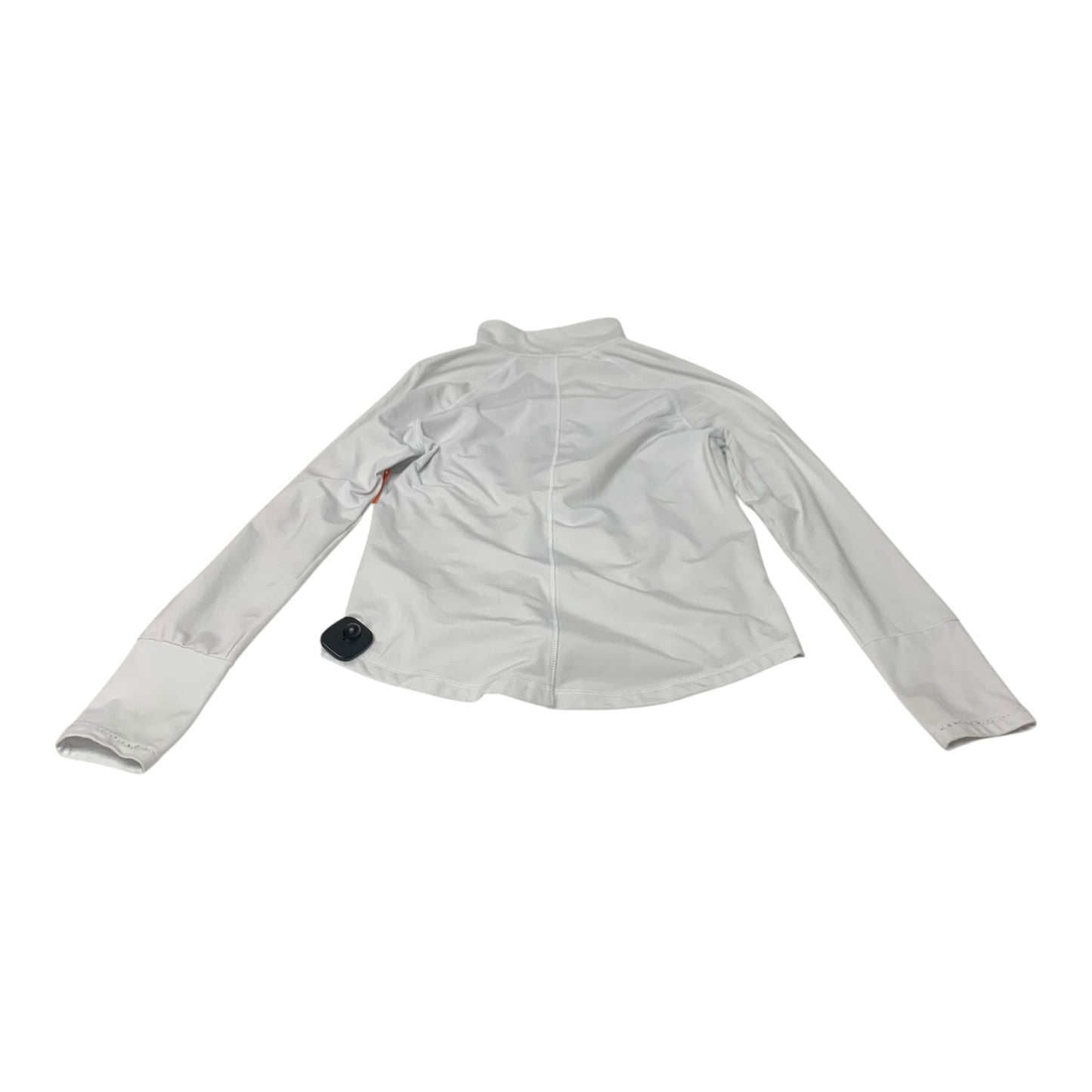 Athletic Top Long Sleeve Collar By Layer 8 In White, Size: M