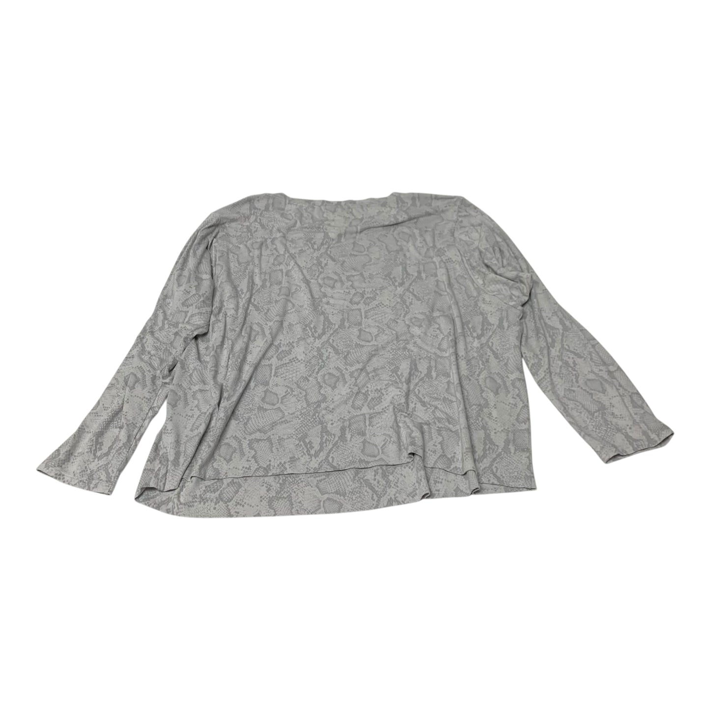 Top Long Sleeve By J. Jill In Grey, Size: L