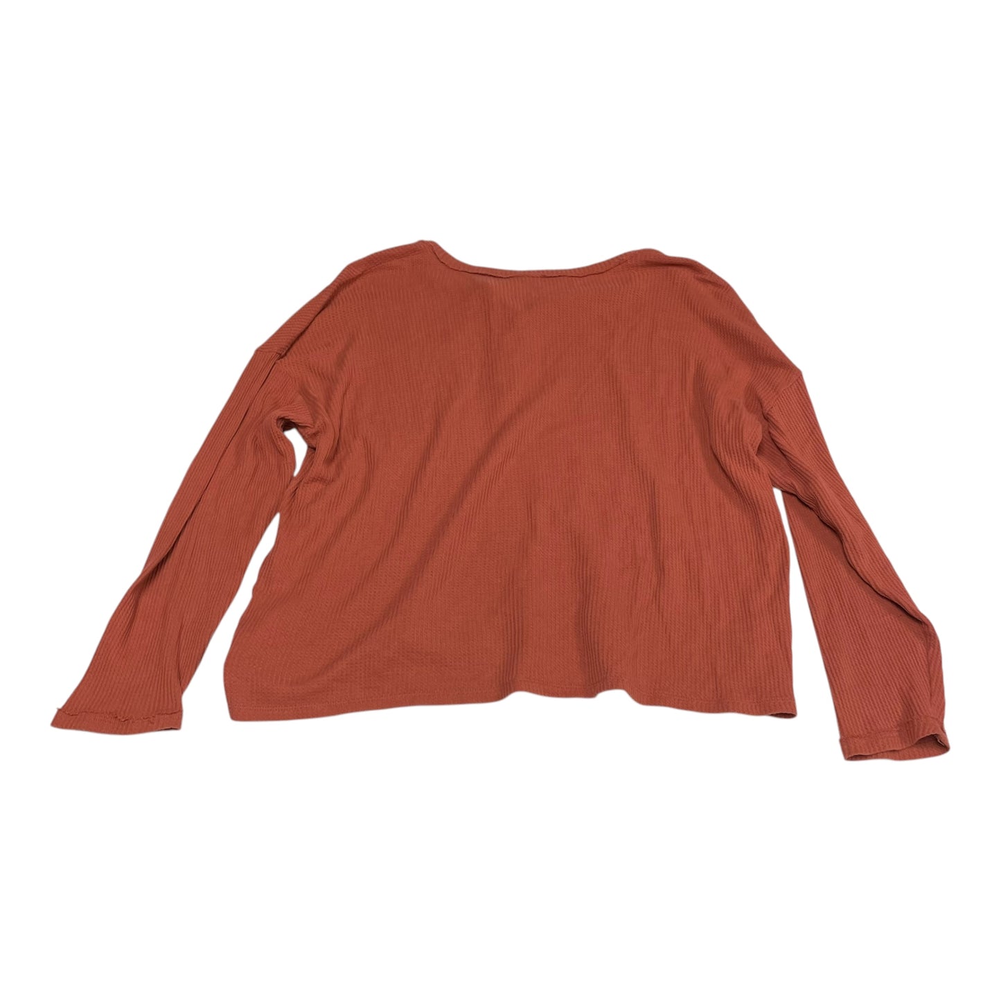 Top Long Sleeve By Madewell In Orange, Size: M