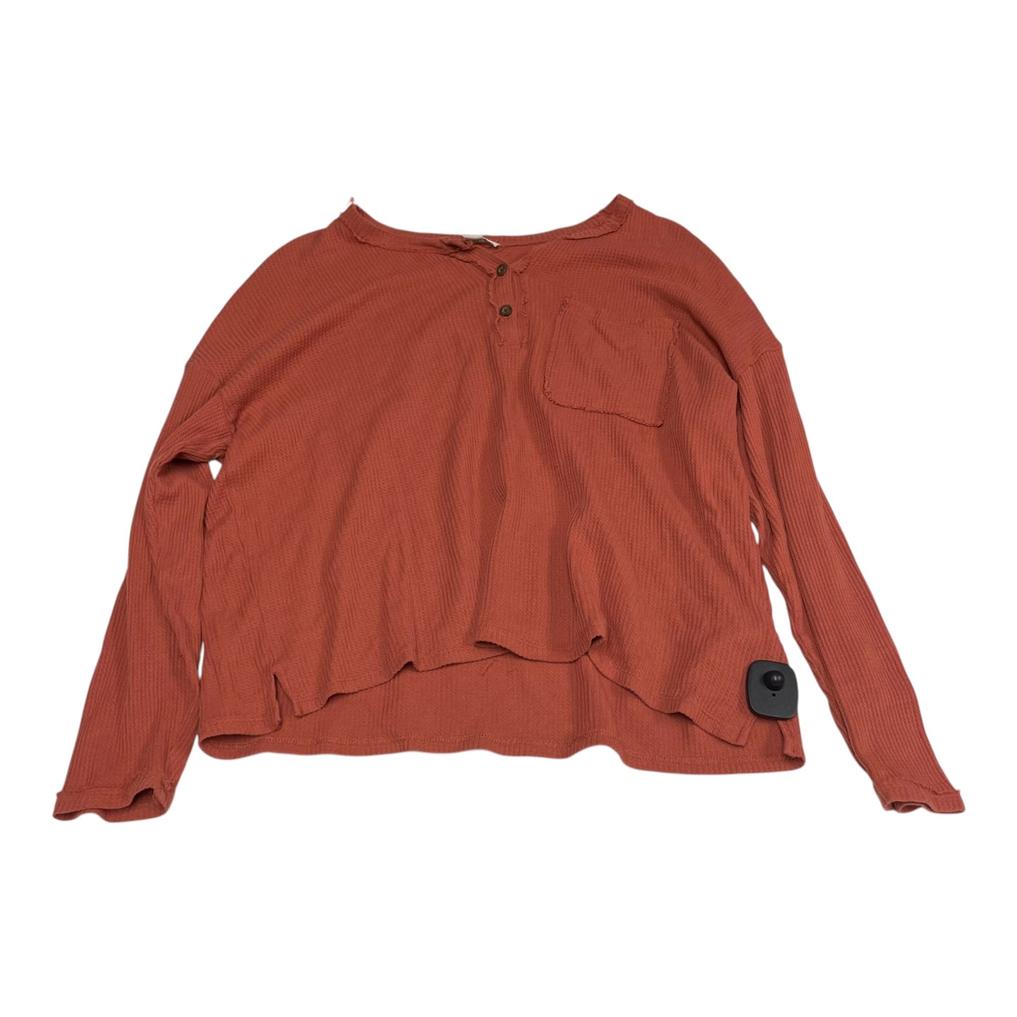 Top Long Sleeve By Madewell In Orange, Size: M