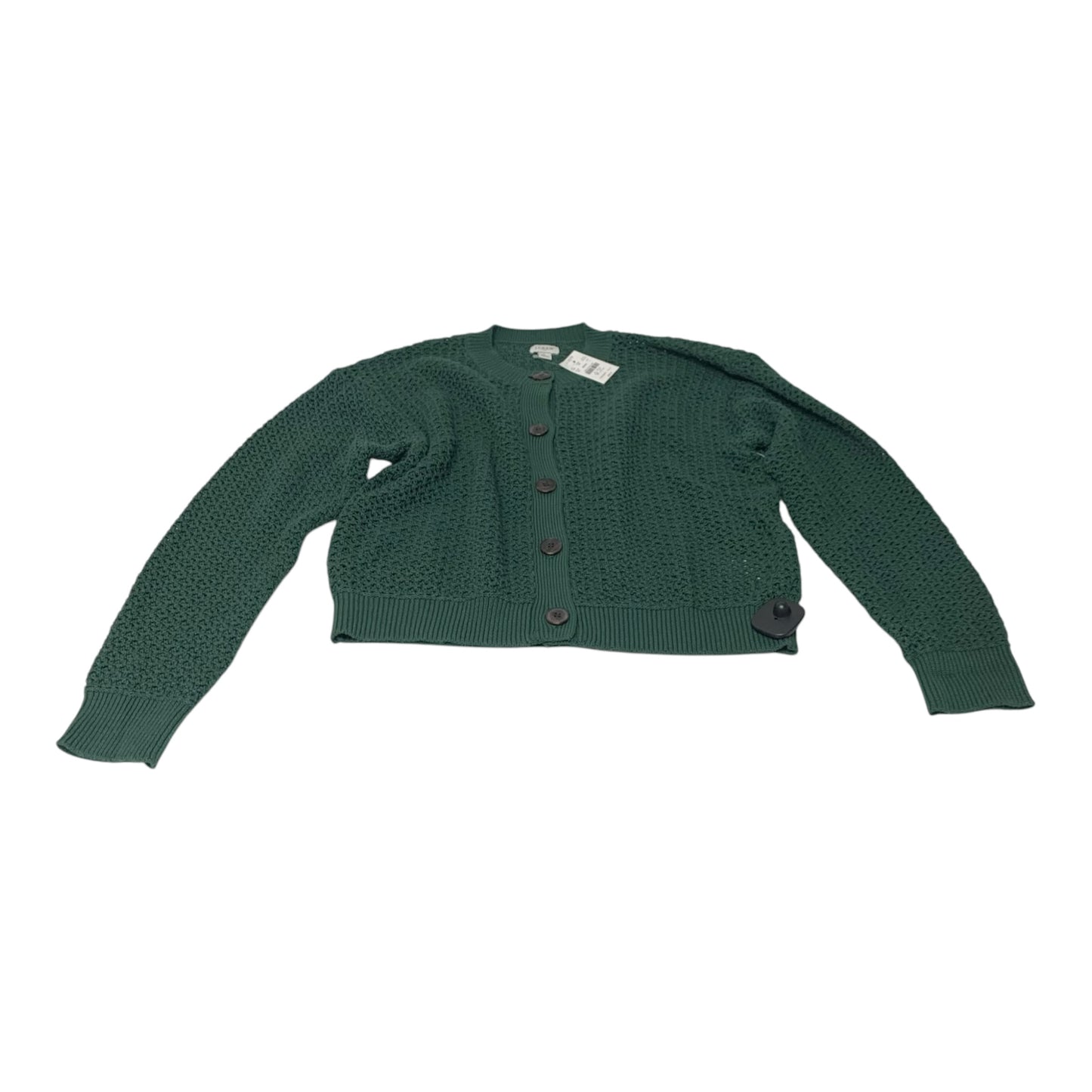 Sweater Cardigan By J. Crew In Green, Size: L