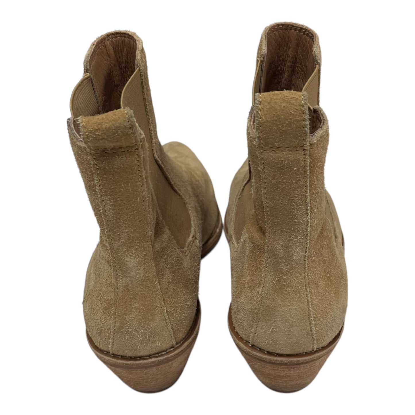 Boots Ankle Heels By Madewell In Tan, Size: 8