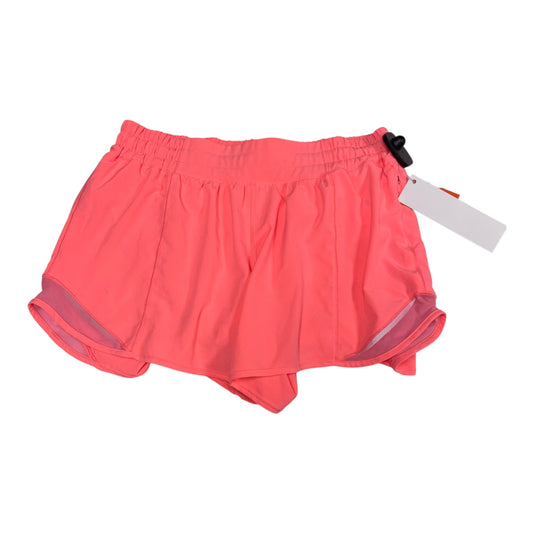 Athletic Shorts By Lululemon In Orange, Size: M