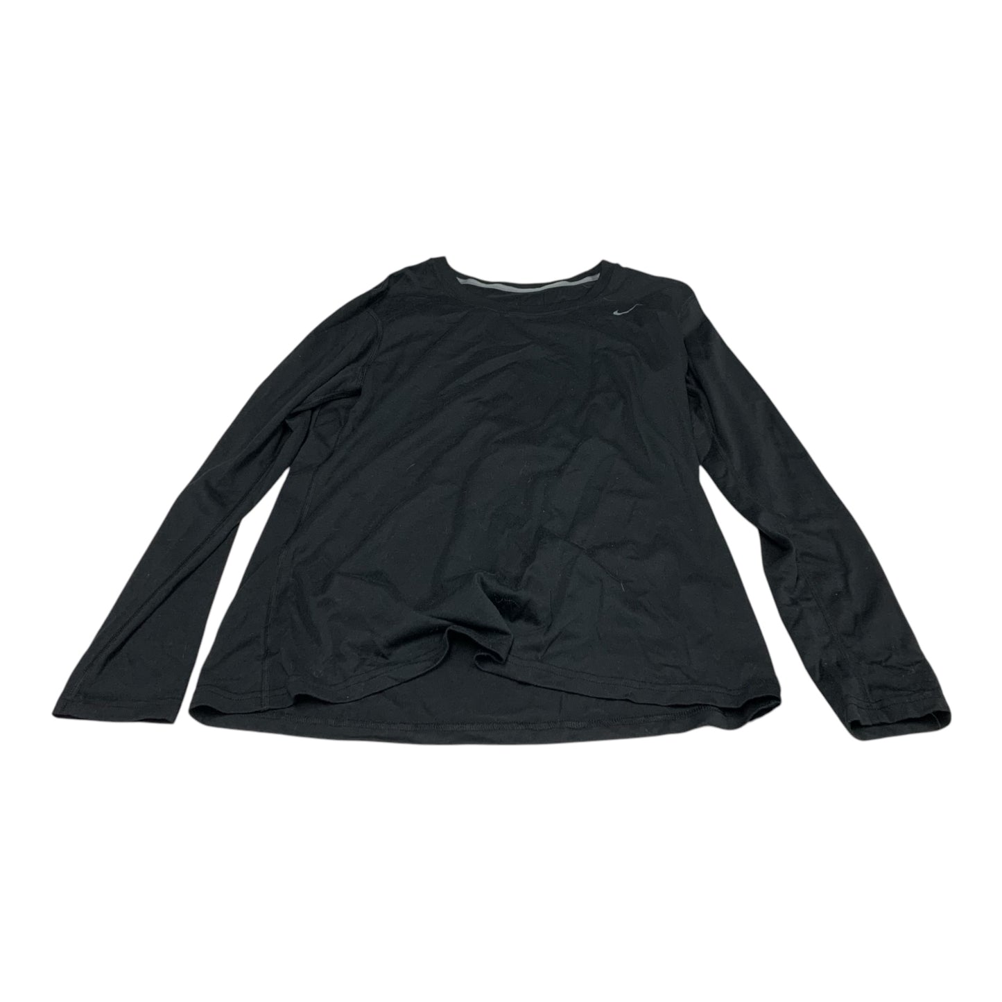 Athletic Top Long Sleeve Crewneck By Nike Apparel In Black, Size: M