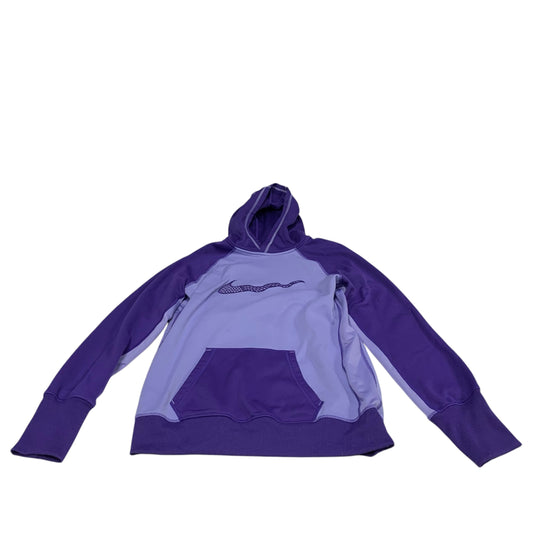 Athletic Sweatshirt Hoodie By Nike Apparel In Purple, Size: L