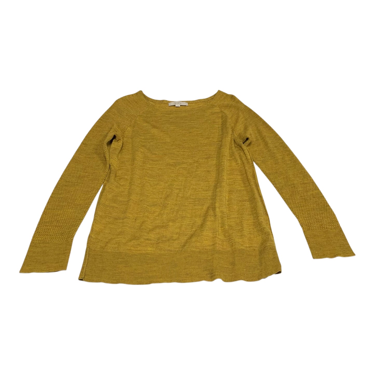 Top Long Sleeve By Loft In Yellow, Size: L