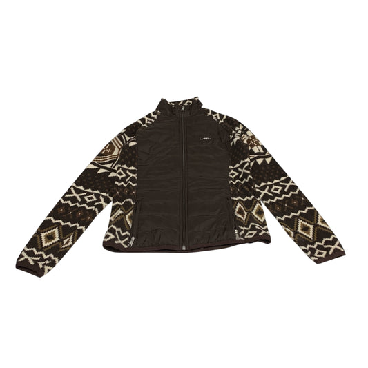 Jacket Fleece By Lauren By Ralph Lauren In Brown, Size: S