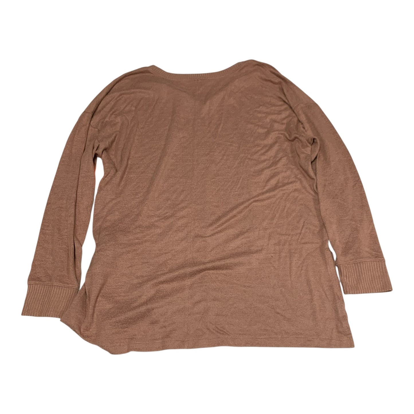 Top Long Sleeve By Abercrombie And Fitch In Brown, Size: L