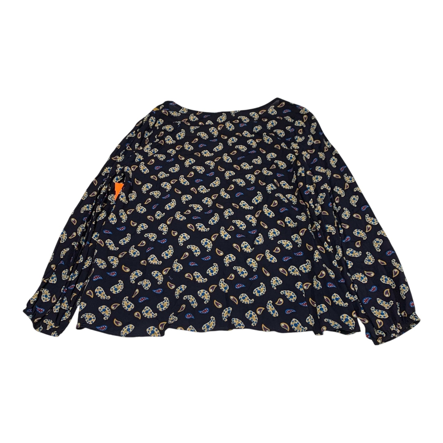 Top Long Sleeve By Entro In Navy, Size: L