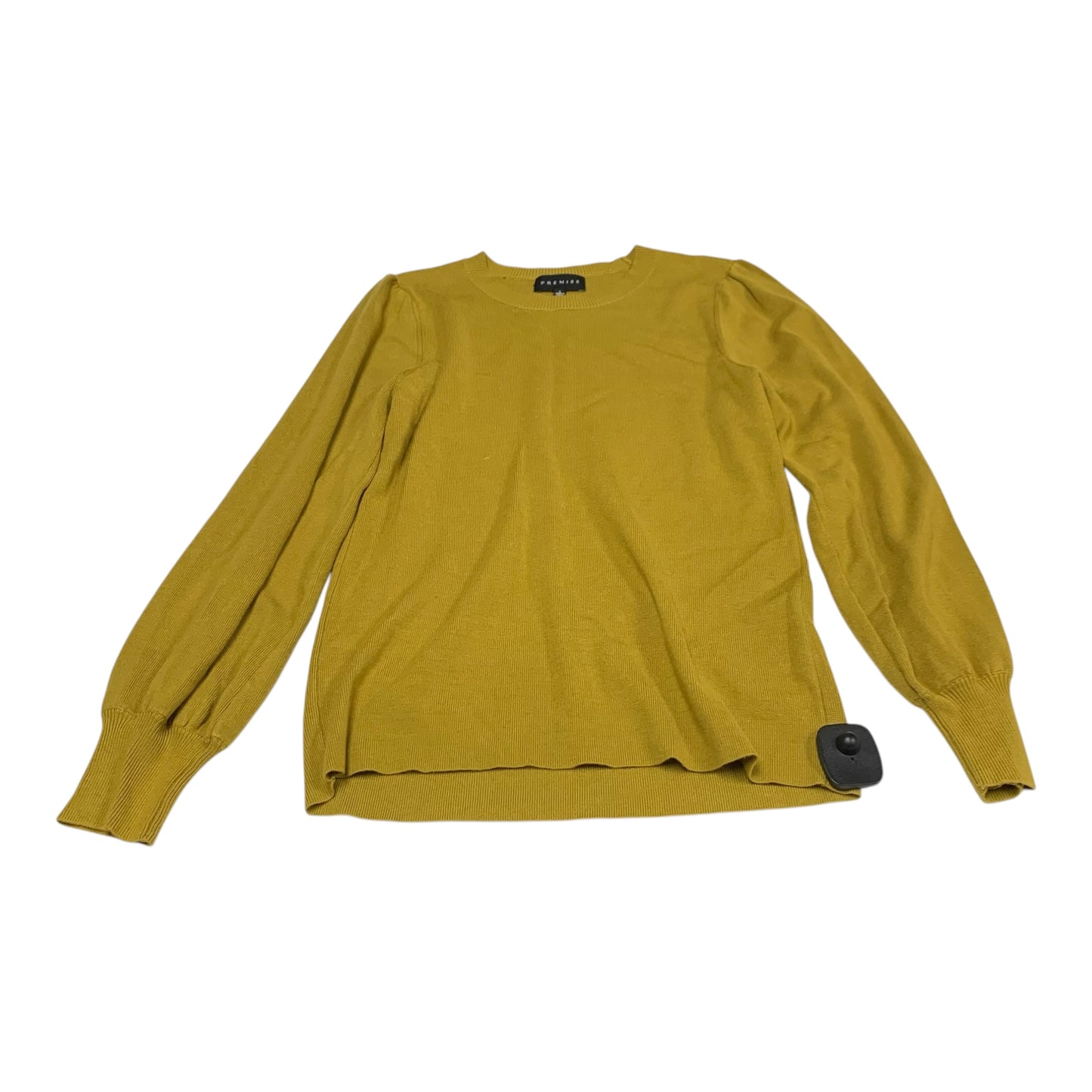 Top Long Sleeve By Premise In Yellow, Size: L