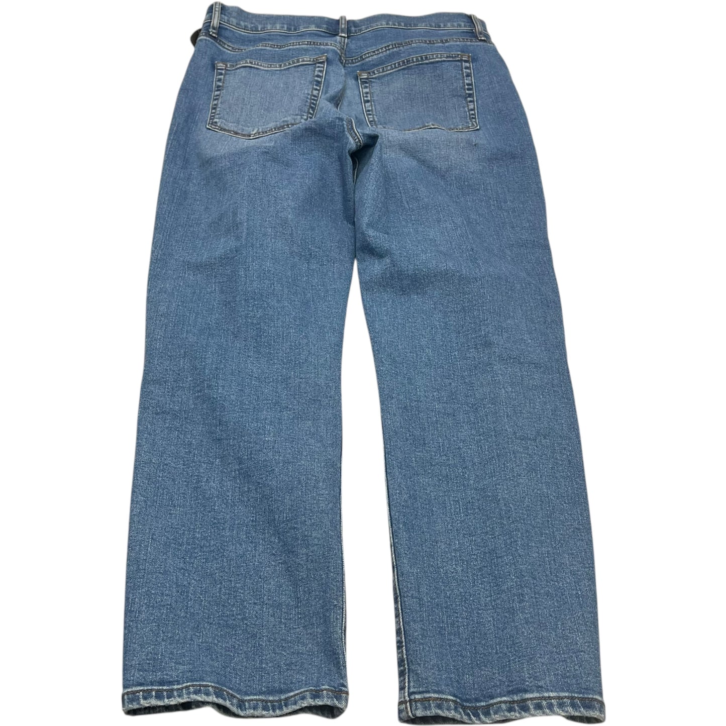 Jeans Straight By Loft In Blue Denim, Size: 10