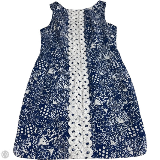 Dress Designer By Lilly Pulitzer In Blue & White, Size: S