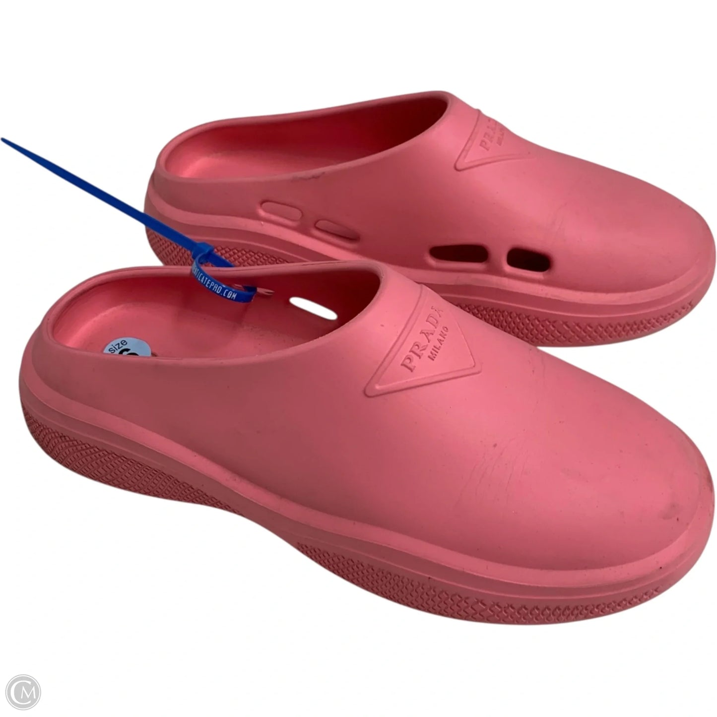 Shoes Luxury Designer By Prada In Pink, Size: 6