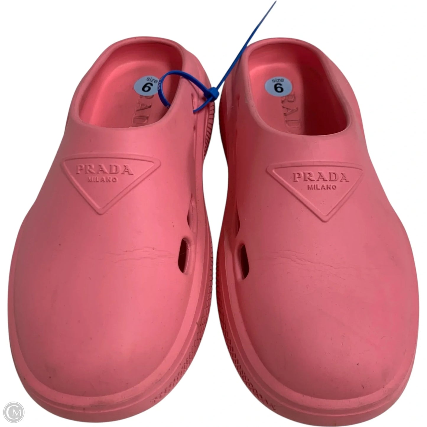 Shoes Luxury Designer By Prada In Pink, Size: 6