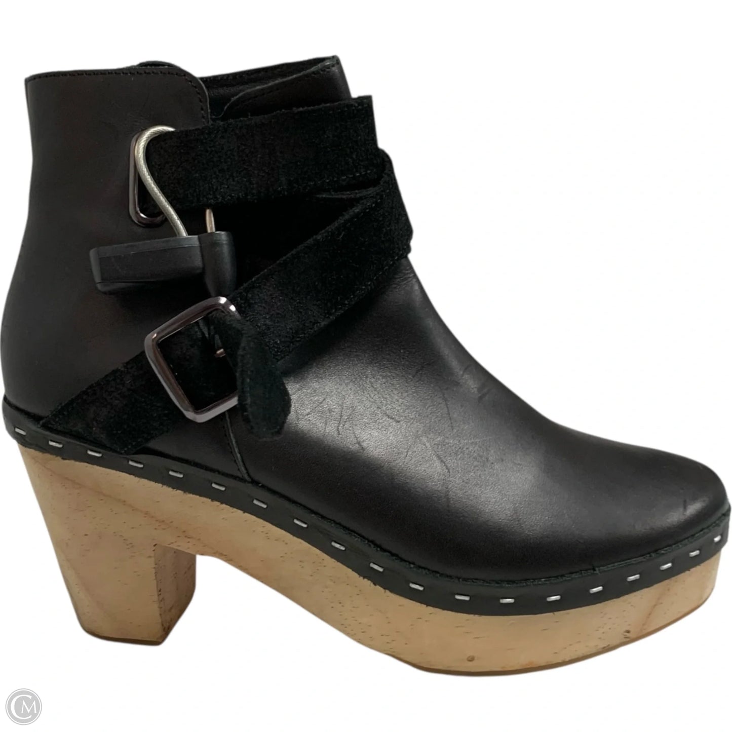 Boots Ankle Heels By Free People In Black, Size: 9