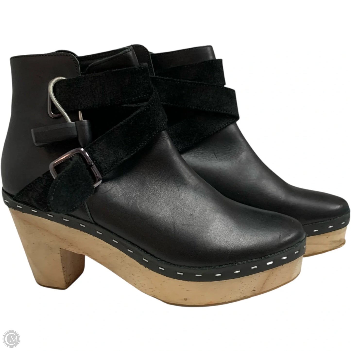 Boots Ankle Heels By Free People In Black, Size: 9