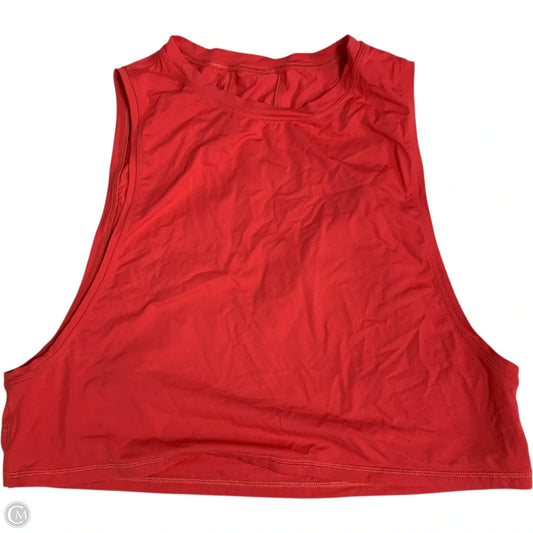 Athletic Tank Top By Lululemon In Red, Size: S