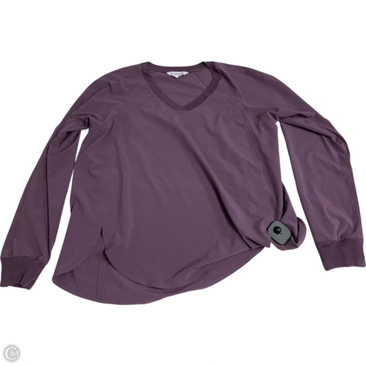 Athletic Top Long Sleeve Collar By Athleta In Purple, Size: S