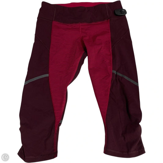 Athletic Leggings Capris By Lululemon In Pink, Size: S