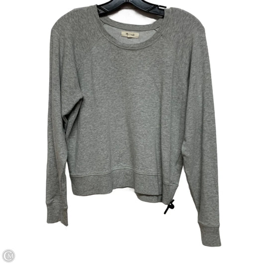 Sweatshirt Crewneck By Madewell In Grey, Size: M