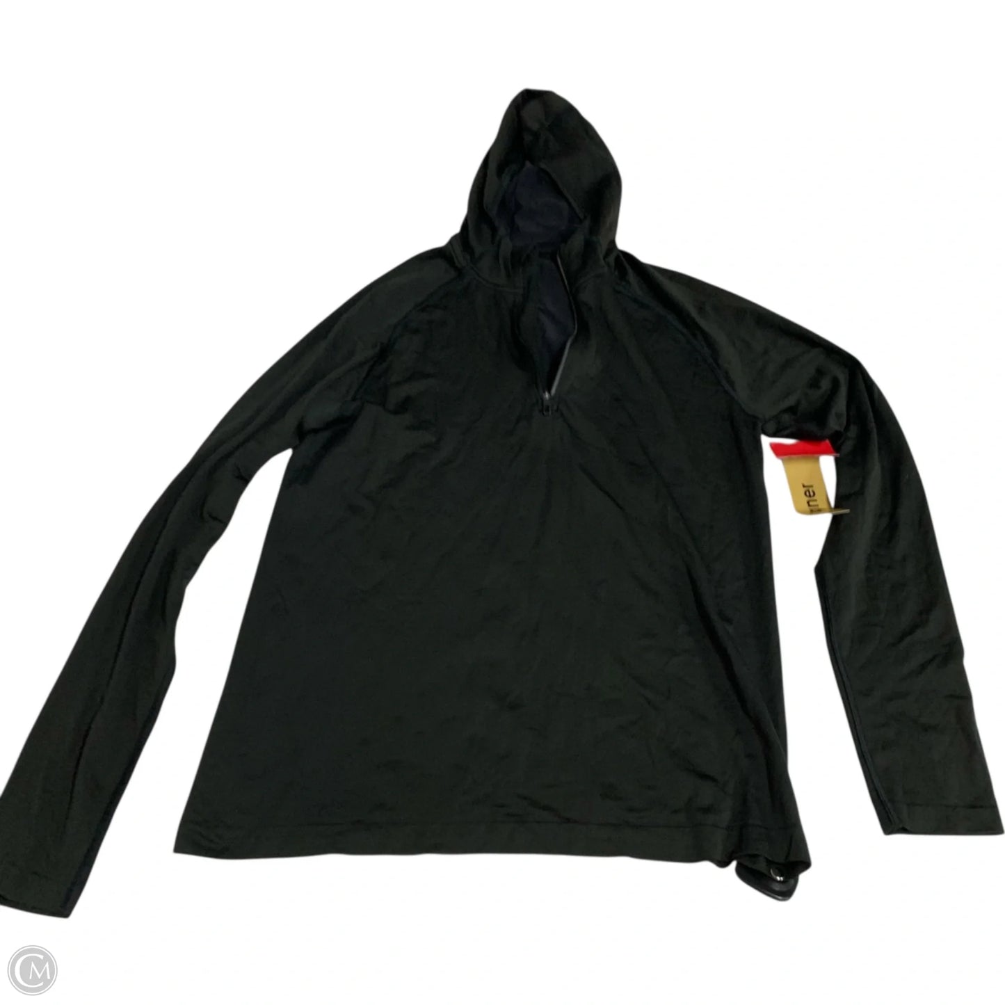 Athletic Top Long Sleeve Hoodie By Lululemon In Black, Size: M