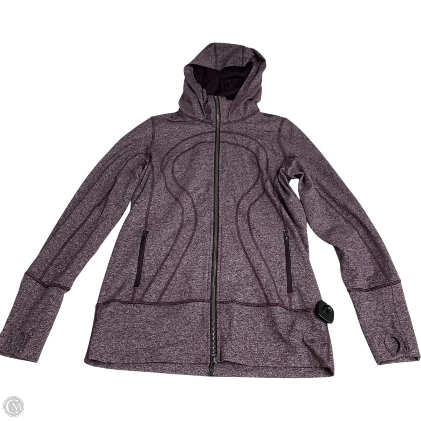 Athletic Jacket By Lululemon In Purple, Size: M
