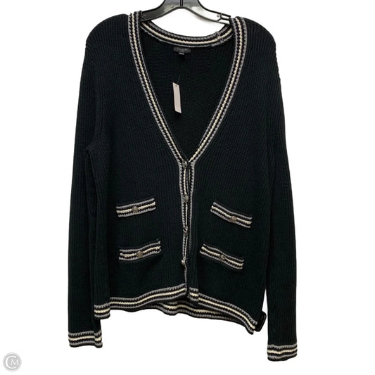 Sweater Cardigan By Talbots In Black, Size: Lp