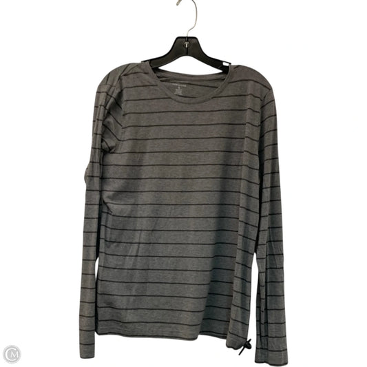 Top Long Sleeve By Lands End In Grey, Size: Xl