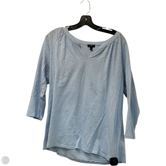 Top Long Sleeve By Talbots In Blue, Size: 1x