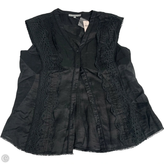 Top Short Sleeve By Daniel Rainn In Black, Size: L