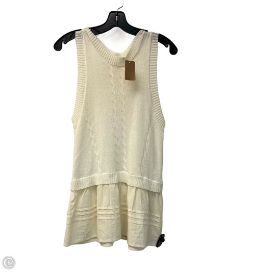 Vest Sweater By Vestique In Cream, Size: L