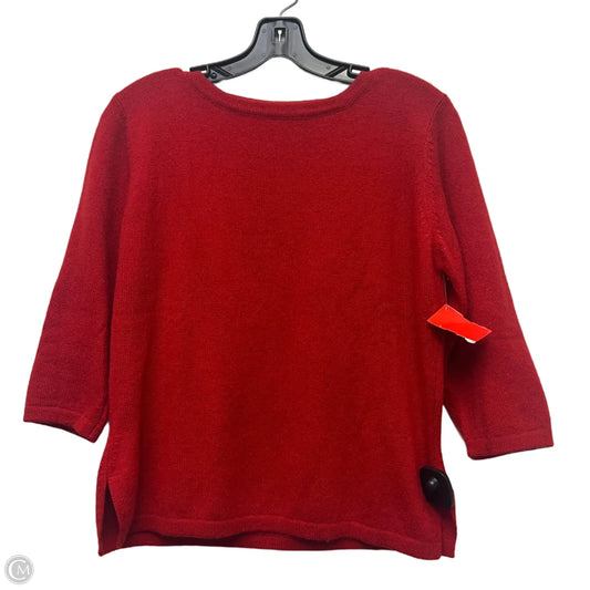 Sweater Cashmere By Iris Singer In Red, Size: L