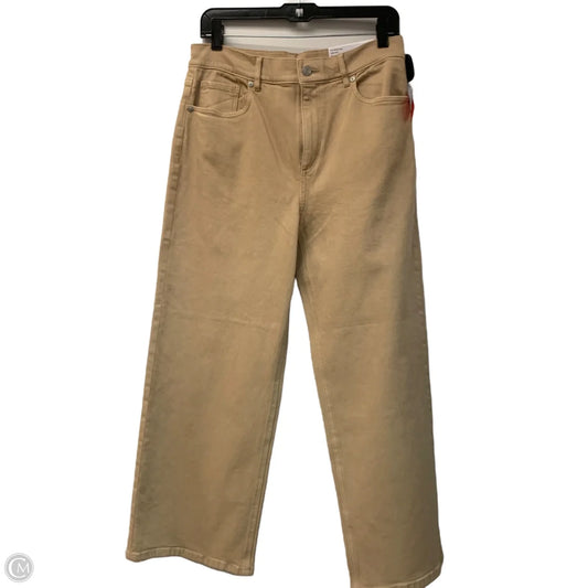 Jeans Wide Leg By Loft In Beige, Size: 4
